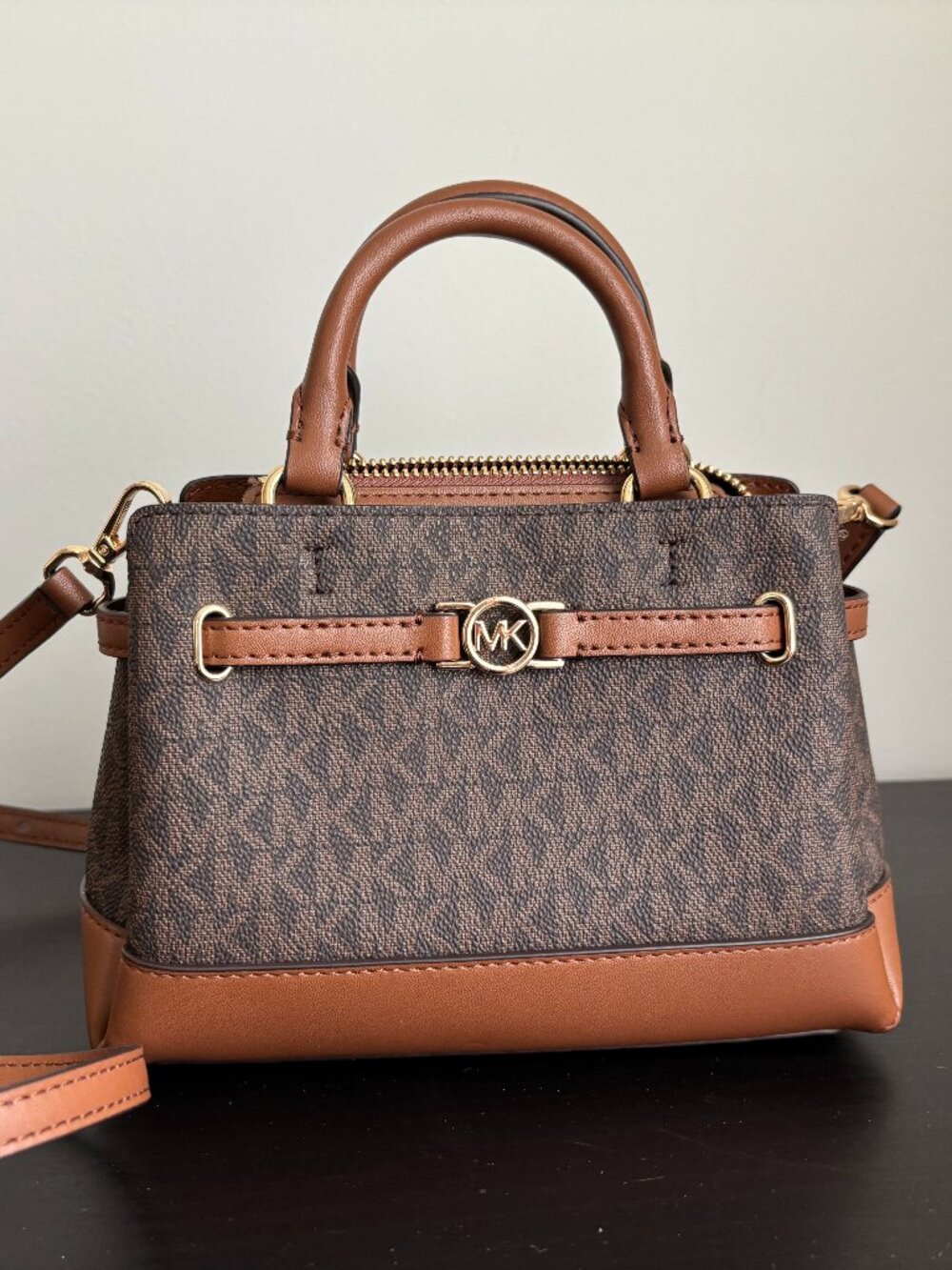 Michael Kors TAN BROWN Small Satchel